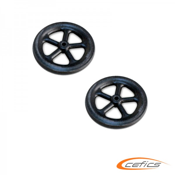 Ultraleichte Räder Kunststoff 32/4,8mm 2 g 2mm Welle 2 Stück