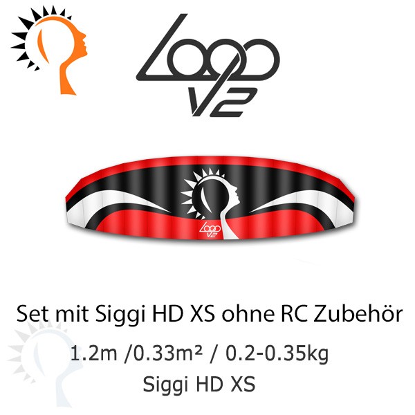 Loop V2 Rot Set mit Pilot Siggi HD XS ohne RC-Zubehör