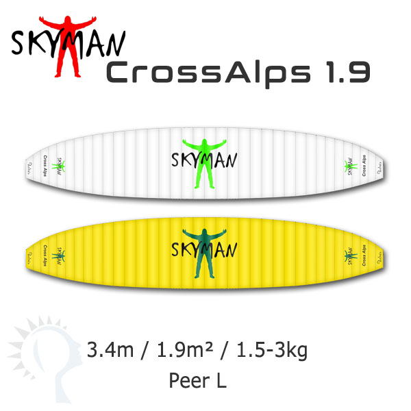 Parapente RC Crossalps 1.0 Avec Châssis Opale - 2 Vols - État Neuf