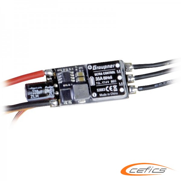 Graupner Regler Brushless ULTRA 35A BL HELI SBEC mit XT-60 Stecker